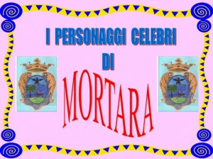 La presentazione dei personaggi celebri di Mortara La presentazione dei personaggi celebri di Mortara