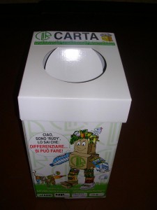 Il contenitore per carta e cartone Il contenitore per carta e cartone