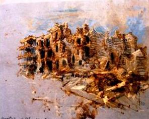 Mostar, l'hotel Neretva distrutto Mostar, l'hotel Neretva distrutto