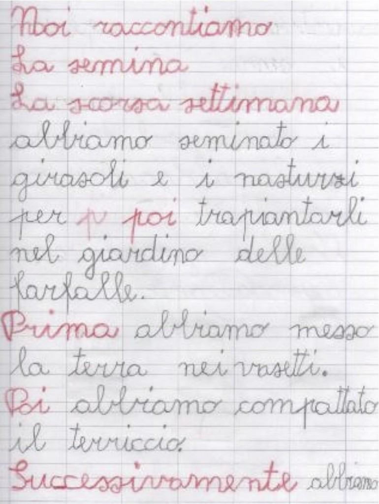 Il testo sulla semina Il testo sulla semina