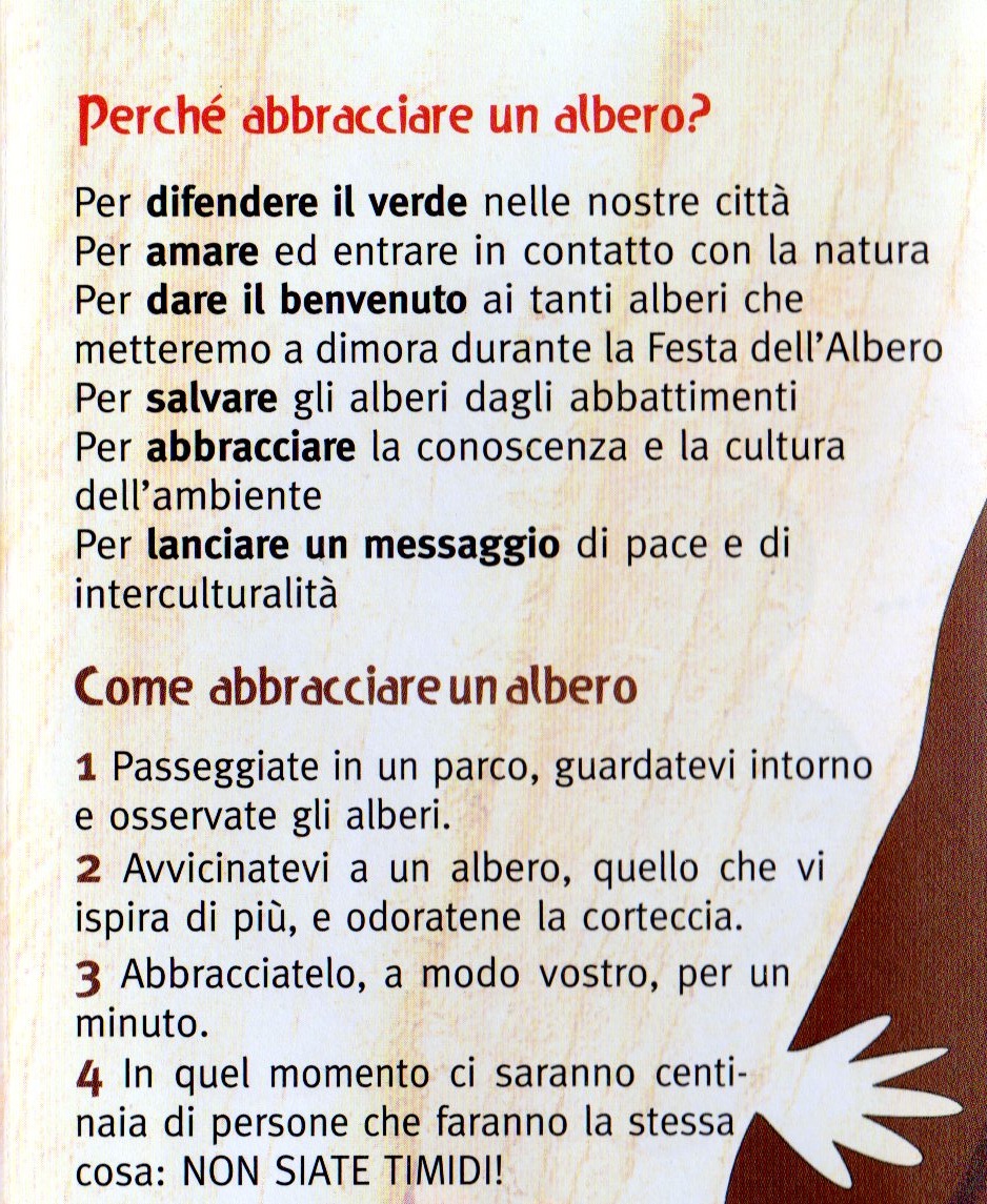 Locandina Abbraccia un albero