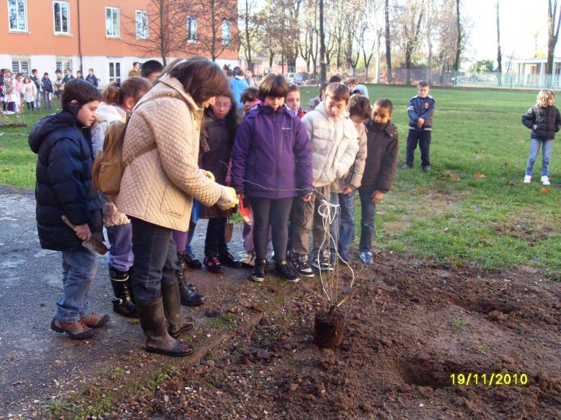 Graziella Toia di Legambiiente spiega che la rosa canina è una pianta autoctona.