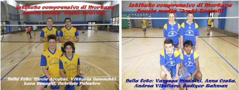 Le due squadre mortaresi