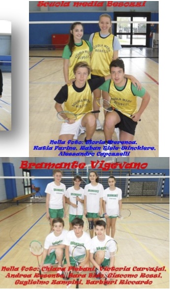 Gli studenti ospiti alle gare di badminton