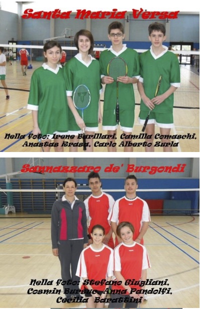 Gli studenti ospiti alle gare di badminton