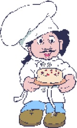 Il logo della ditta Sodexo: il cuoco con la torta