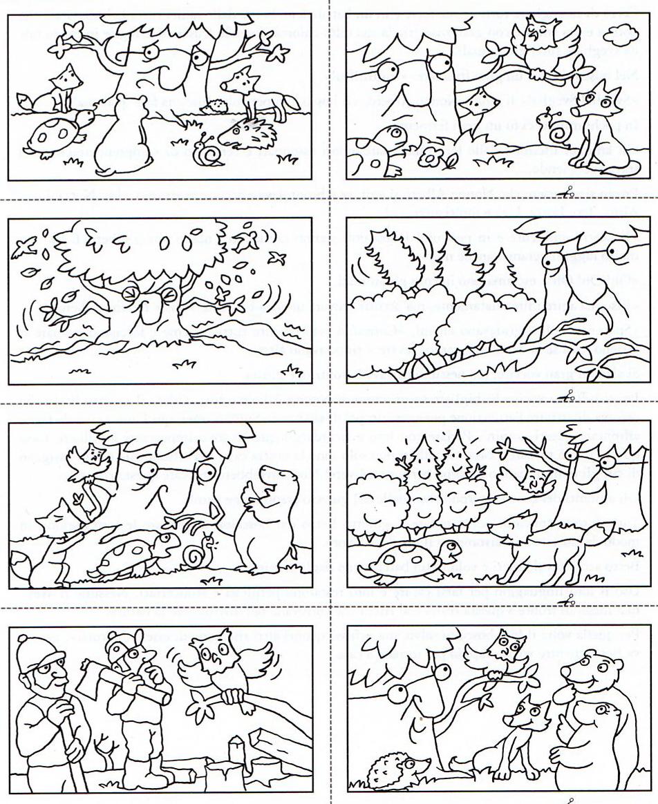 Otto vignette in bianco e nero illustrano il racconto, senza però rispettarne l'ordine cronologico.