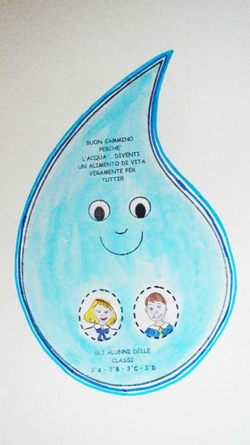 Il disegno della goccia d'acqua