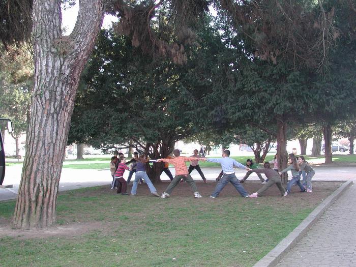 Il giardino antistante l'ingresso
