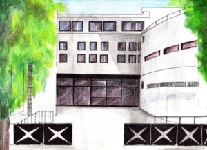 Disegno raffigurante la scuola Secondaria
